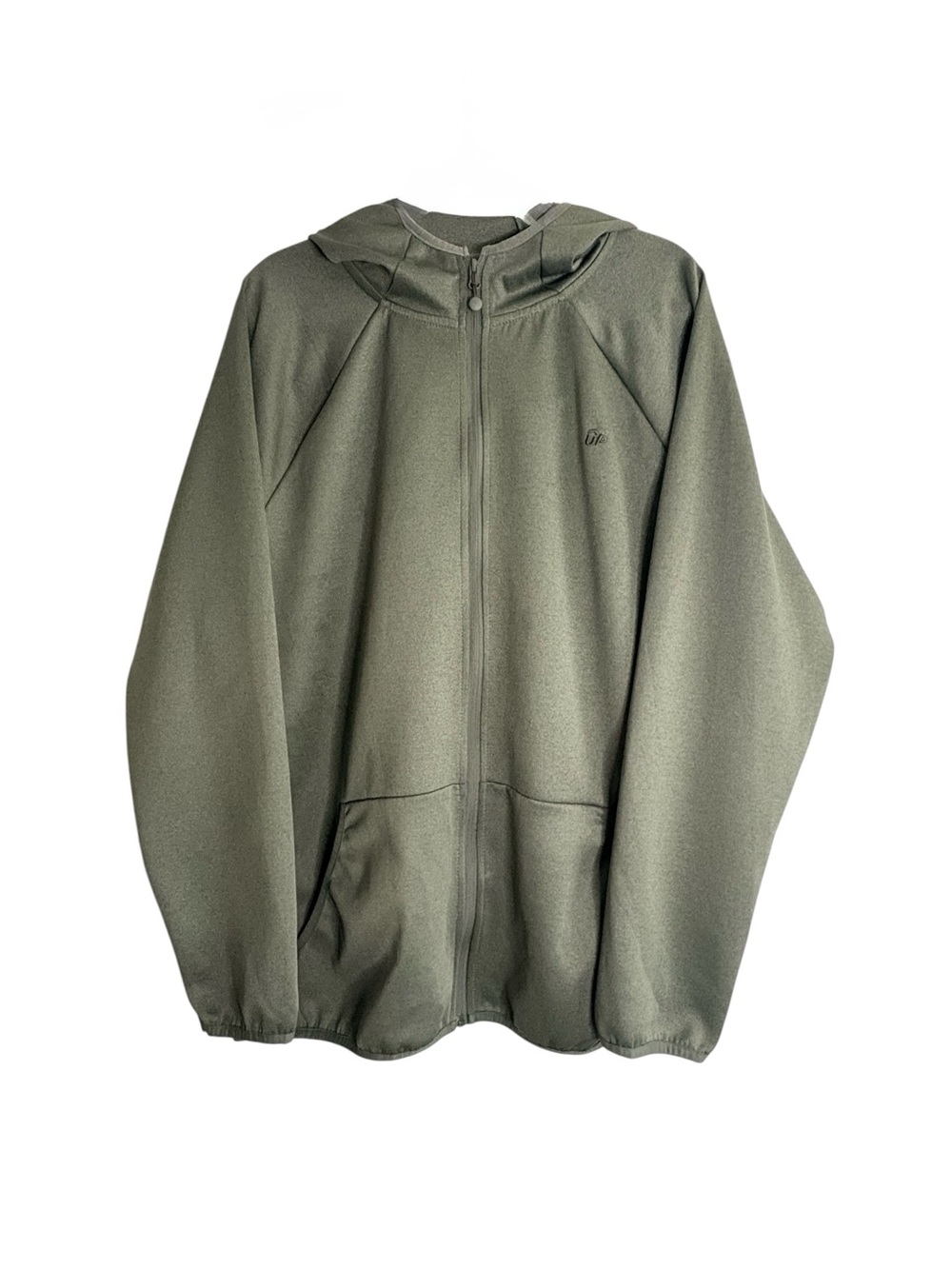 UP Universal Performance Full-Zip Athletic Hoodie Jacket – Olive Green Heathered